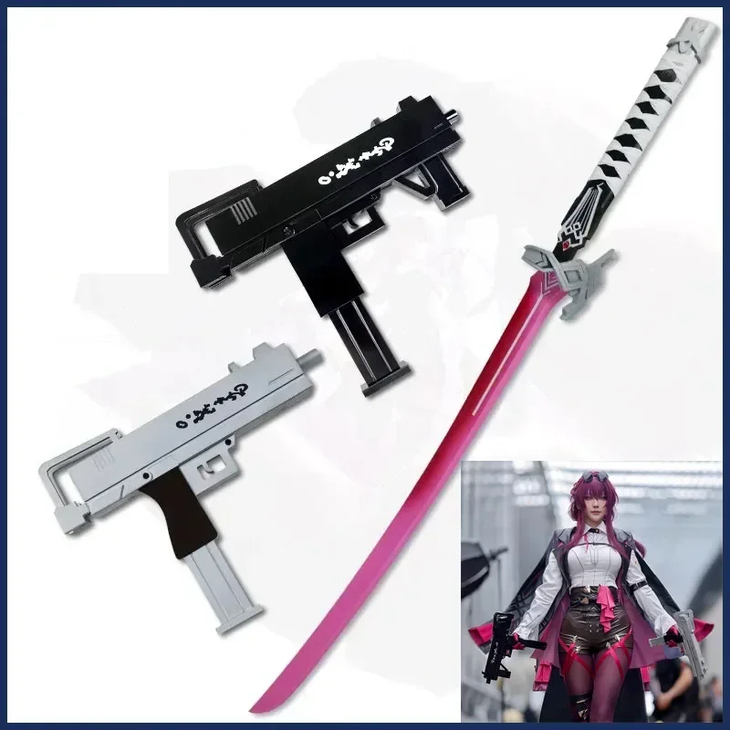 

Game Cosplay Role Prop Honkai Star Rail Kafka Weapon Models PVC Gun Wood Detachable Knife Anime Accessories Kids Toys Halloween