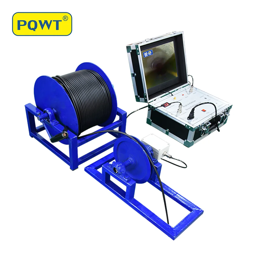 Well exploration well logging tools 360 degree 400m electric rotation borehole inspection ca mera