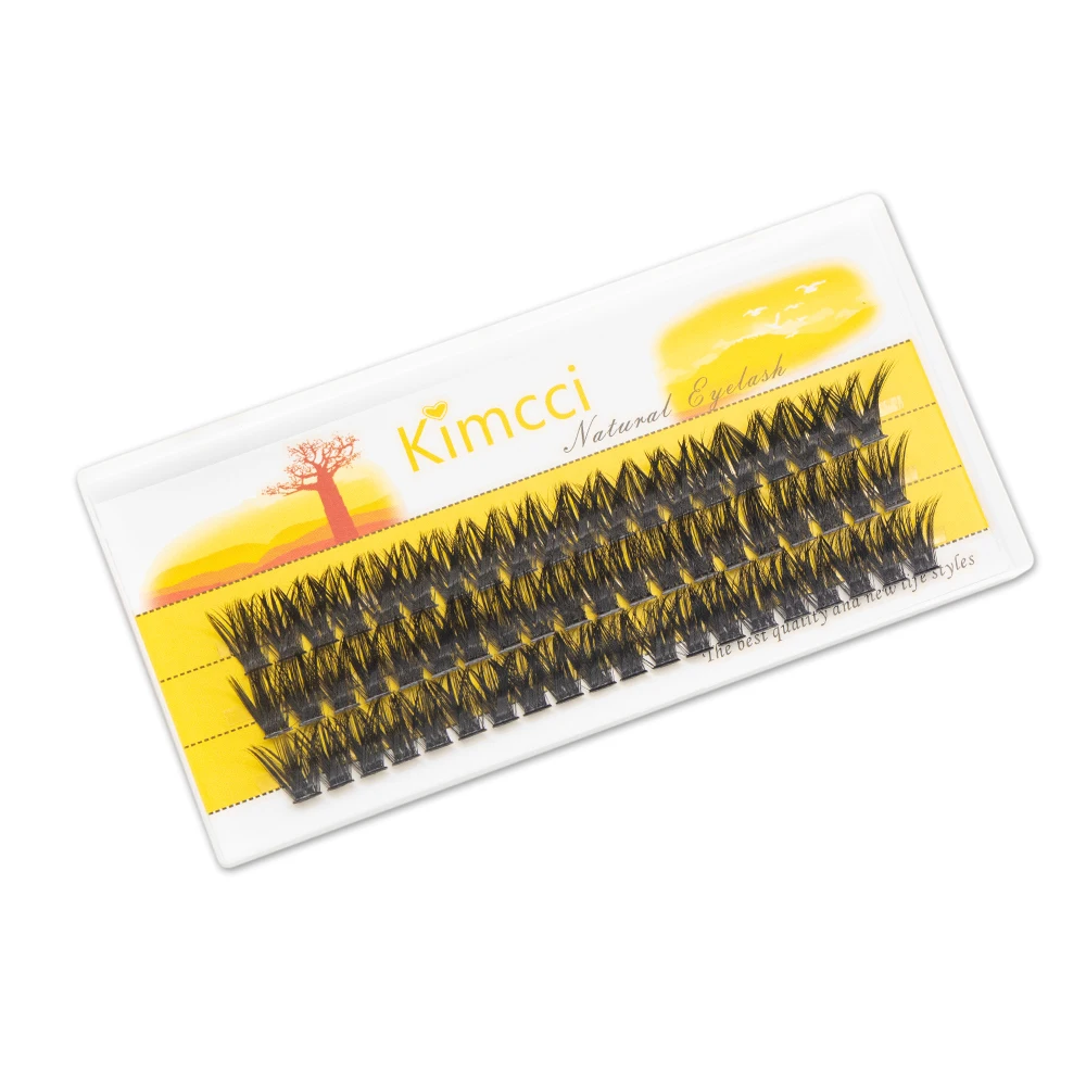 Ciglia Kimcci 80D con punta smussata Ciglia soffici e naturali voluminose 3D Ciglia finte morbide per tutti i giorni per strumenti di trucco glamour quotidiano