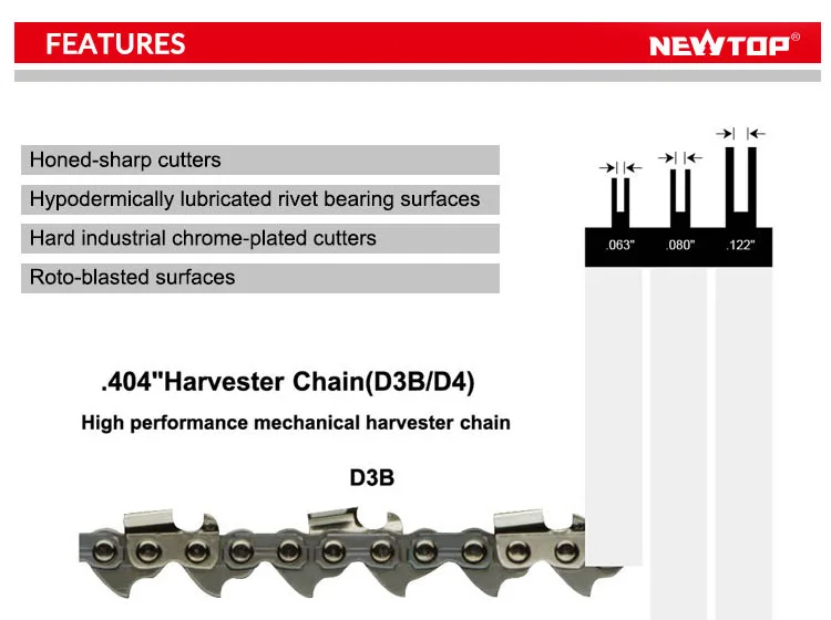 Chainsaw Parts 3/8" Pitch Semi Chisel Chainsaw Chain for 5200 Chainsaws Saw Chain