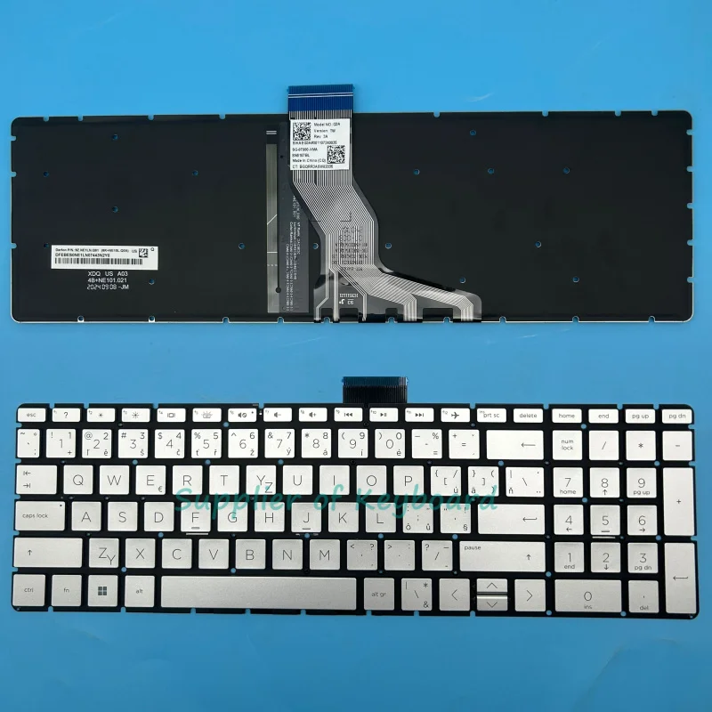 NEW Spanish/US/RU/French/Czech Keyboard For HP 15-ef 15s-eq 15-dy 15s-fq 15s-fq0000 15s-eq0000 15s-eq1xxx 15s-eq1000 Backlit