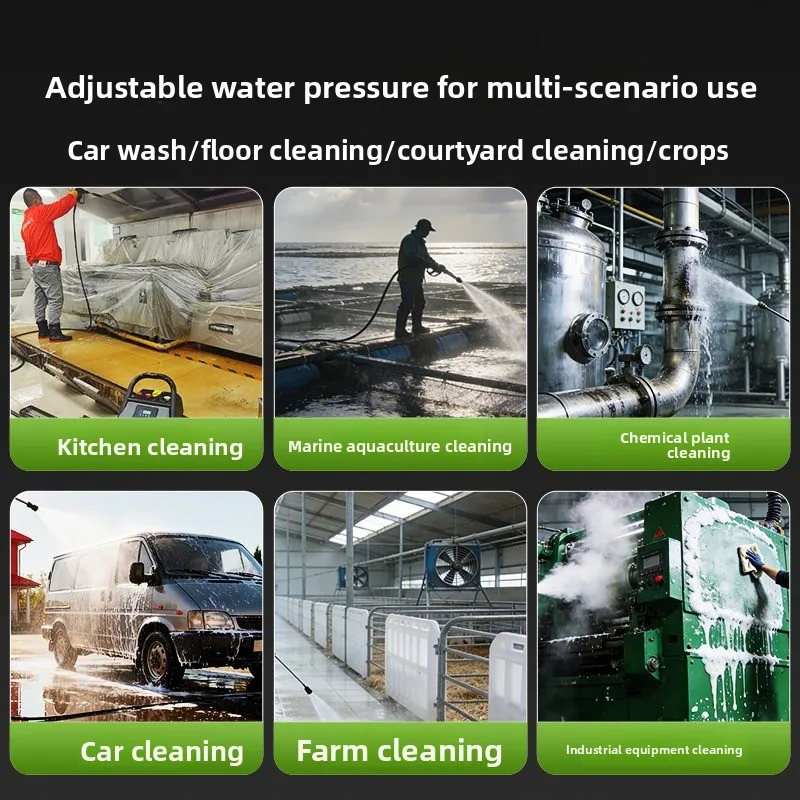 Permanent Magnet Frequency Conversion High Pressure Cleaner Commercial Kitchen Flue Stove Special Oil High Power Car Washing