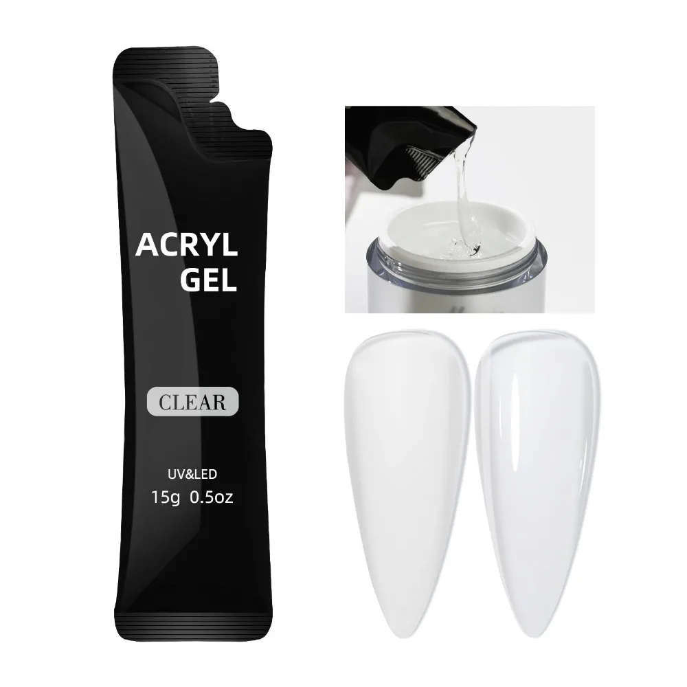 15/30gクイックビルダーネイルジェル ホワイトヌードピンククリア 多機能ネイルアートエクステンションジェル ソークオフUV LEDアクリルジェル サロン用