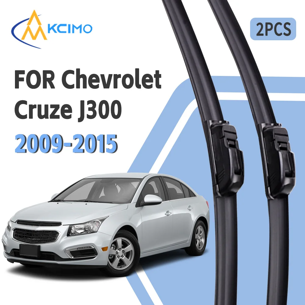 For Chevrolet Cruze J300 2009-2015 Car Front Wiper U-Shape Soft Rubber Boneless Wiper HD Silent Durable Automotive Wiper 24"18"