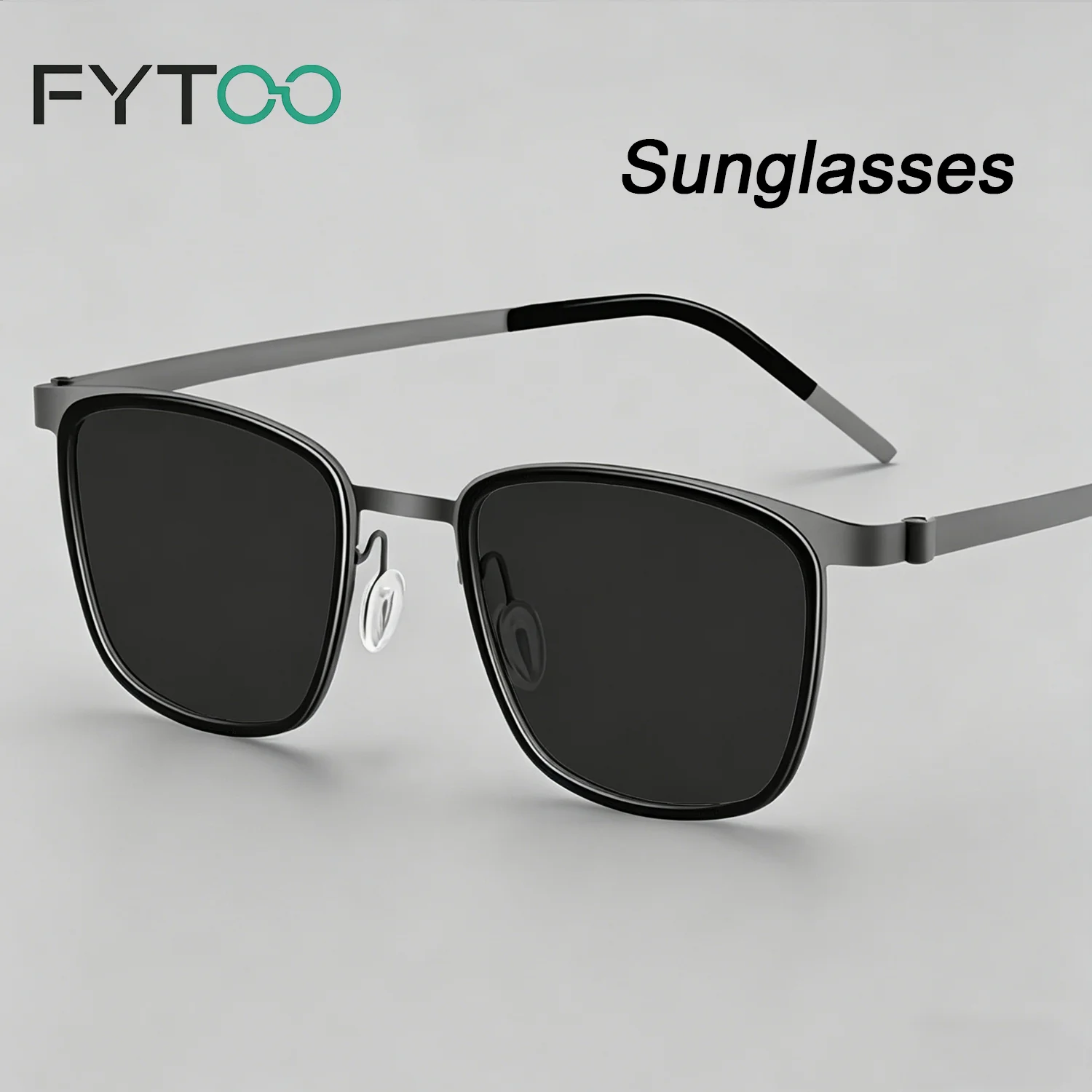 

Солнцезащитные очки FYTOO Square Titanium, ультралегкие и прочные, для мужчин | Защита от ультрафиолета для вождения и использования на открытом воздухе 9712