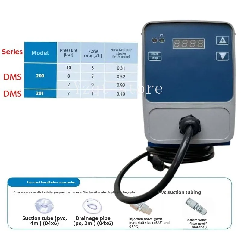 SEKO Dosing Metering Pump Electromagnetic Diaphragm Automatic Dosing Water Treatment Acid and Alkali Resistant Pump Flow