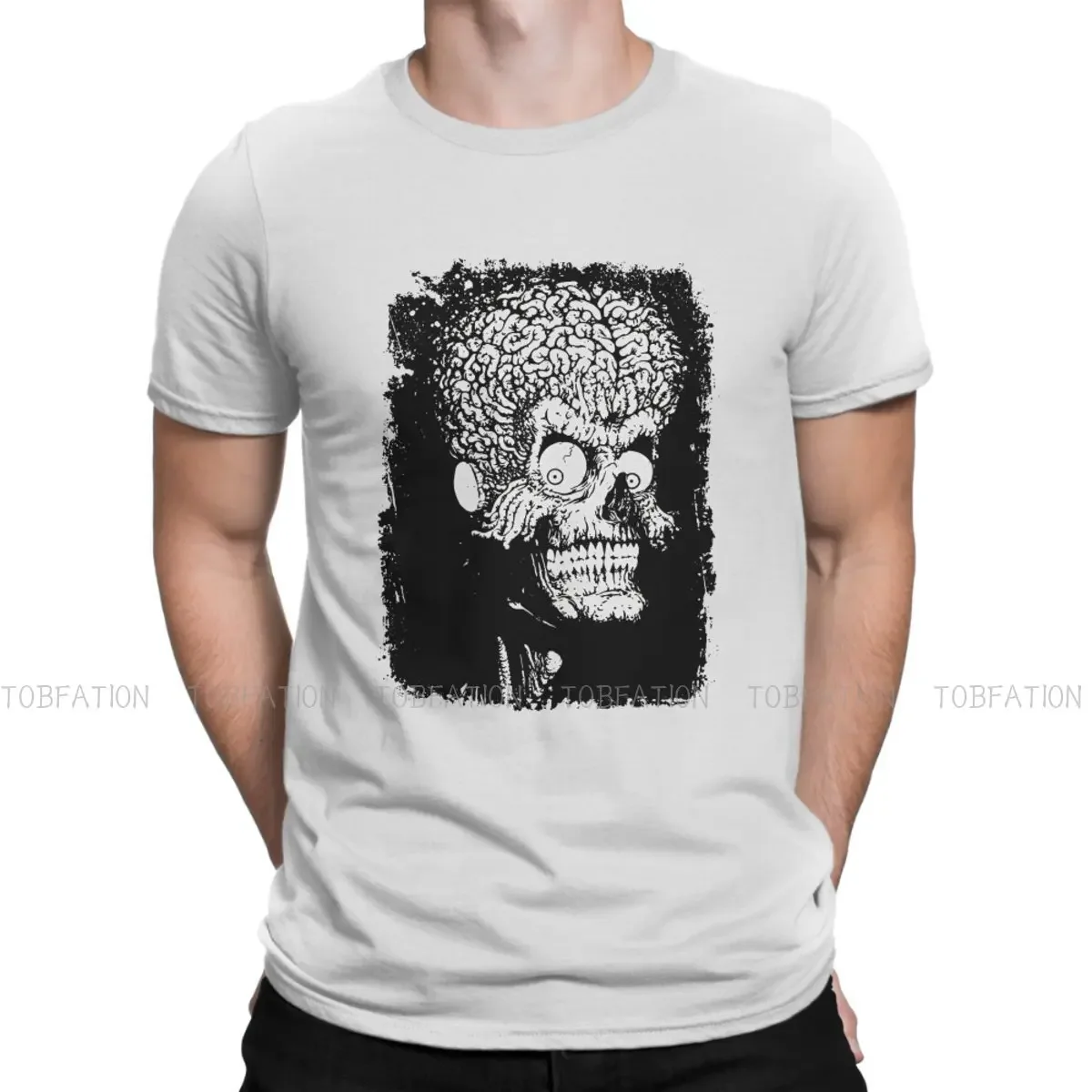 Mars Attacks 100% Cotton TShirts Ghost Devil Personalize Homme T Shirt Hipster Tops Size S-6XL