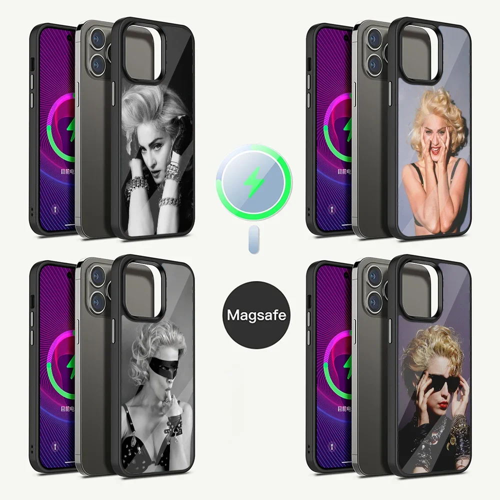 

1980s M-Madonna-S Phone Case For iPhone 16,15,14,13,12,11,Plus,Pro,Max Mini Magsafe Magnetic Wireless Charging