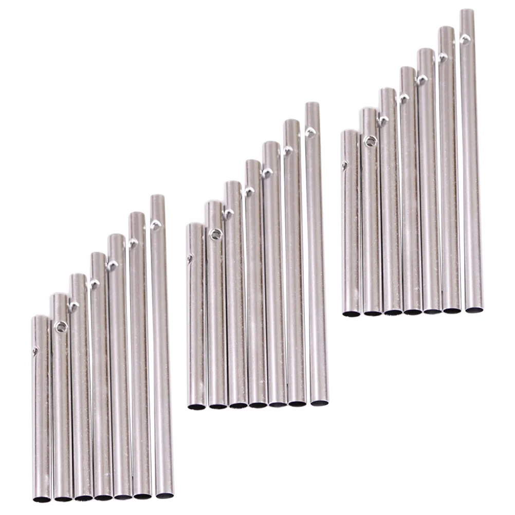 

21 PCS Wind Chimes for outside Metal Tool DIY Material Parts Kids Plaything Silver Child