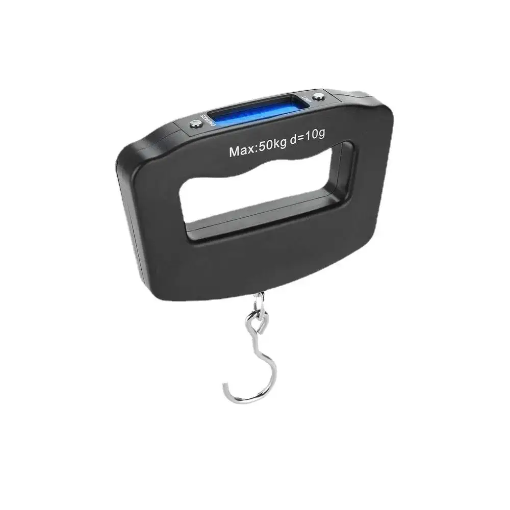 Bilancia per bagagli Portatile 50kg/10g Bilancia sospesa Bilancia digitale Tasca Retroilluminazione Pesi Bascula Bilancia da pesca Maleta Elettronica