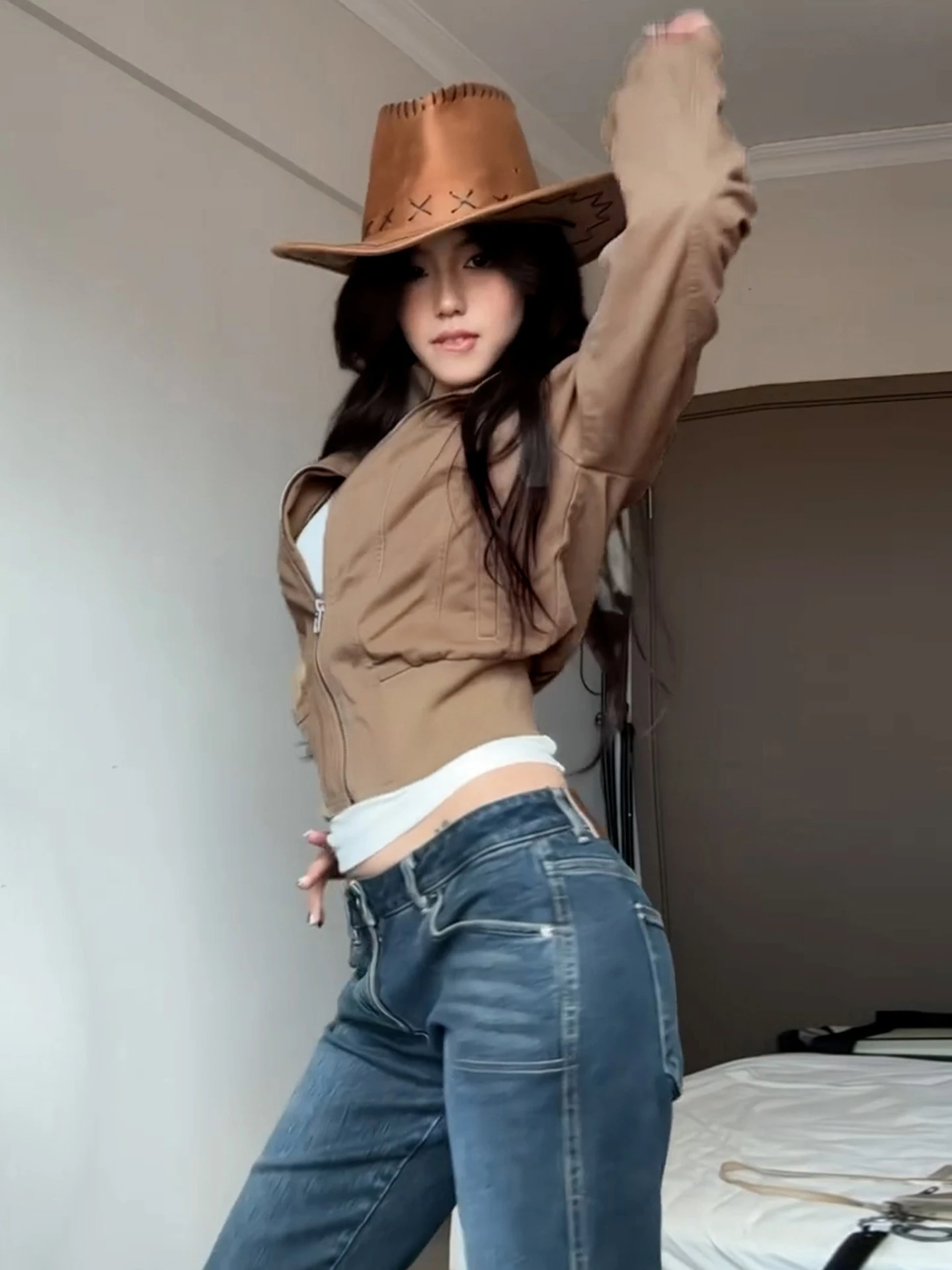 Retro americano com nervuras jaet casual zíper fino gola ort topo para mulher primavera outono novo sle coreano suporte ajuste