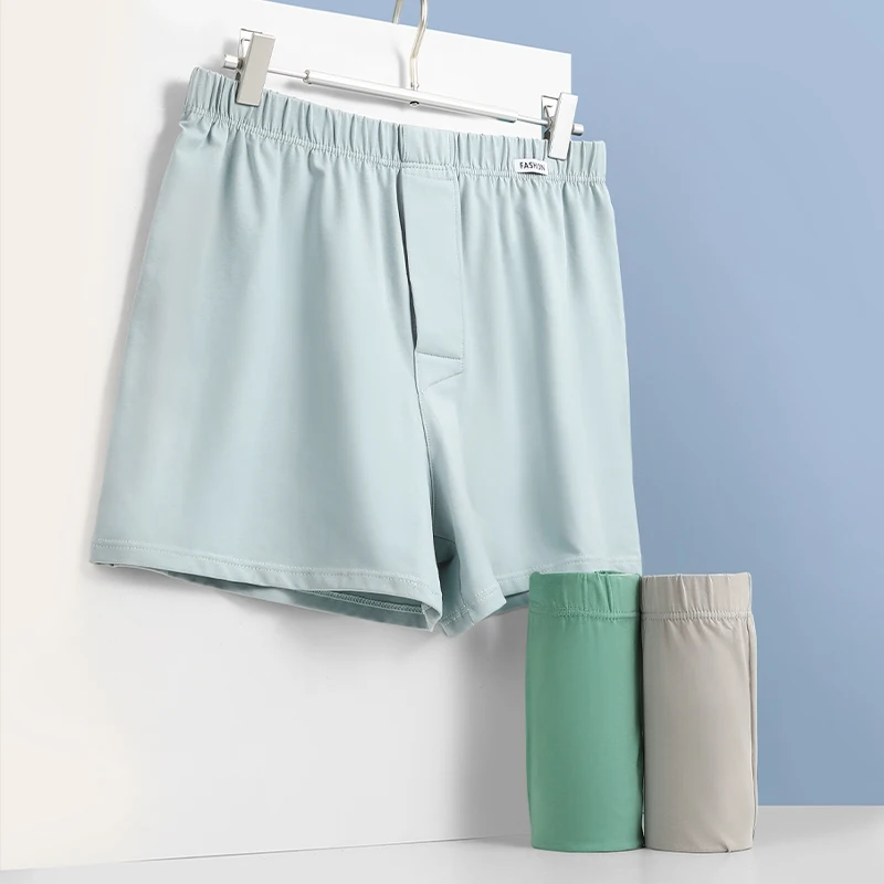 

5PCS Men's boxer shorts, suitable for home wear as sleep shorts. Comfortable cotton boxer briefs. For summer, loose home panties