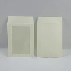 30pcs White Office Ticket Transparent Papre Storage Bag Cardboard Envelopes Wedding Business High-grade Archive File Gift Pocket