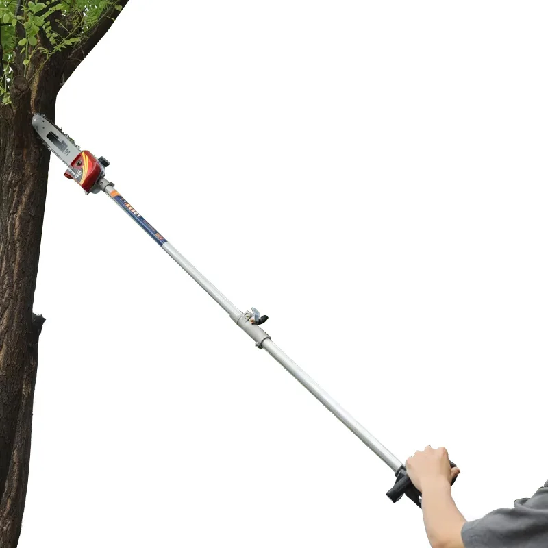 Tree Branch Cutting 2 Stroke  Petrol Power Pruning Long Telescopic Pole Chainsaw