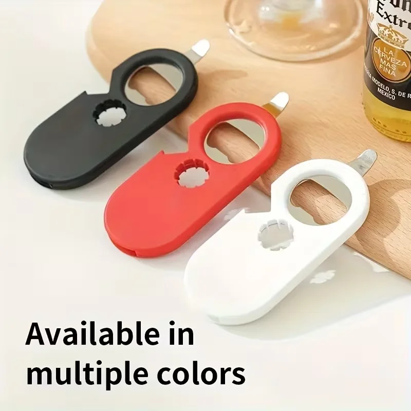 Magnetic Bottle Opener, Multi-Purpose Refrigerator Magnet Can Opener for Soda Beer, Easy Open Cap, Strong Sticky Kitchen Tools
