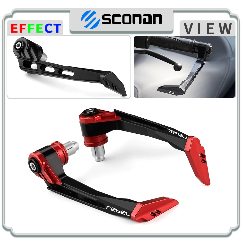 

For REBEL 1100 500 300 2017-2023 2024 2025 All Year Motorcycle Accessories Aluminum Clutch Brake Handlebar Protector Guard Cover