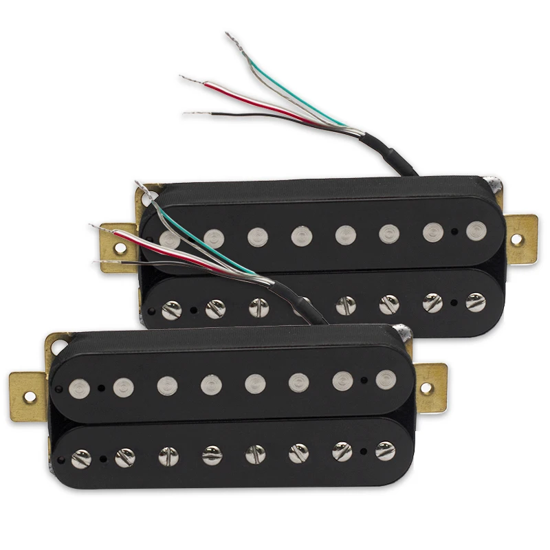 Dual Coil 8 String Electric Guitar Humbucker Pickups Neck & Bridge Pickup Black