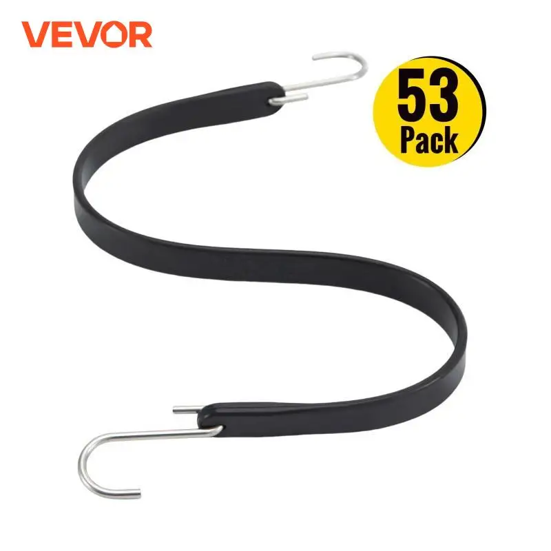 VEVOR 53 Pack Rubber Bungee Cord 21