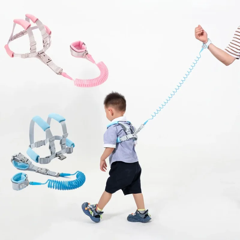 

Infant and Toddler Anti Loss Belt Traction Rope Baby Anti Loss Wristband 1.5m Spring Rope Walking Baby Safety