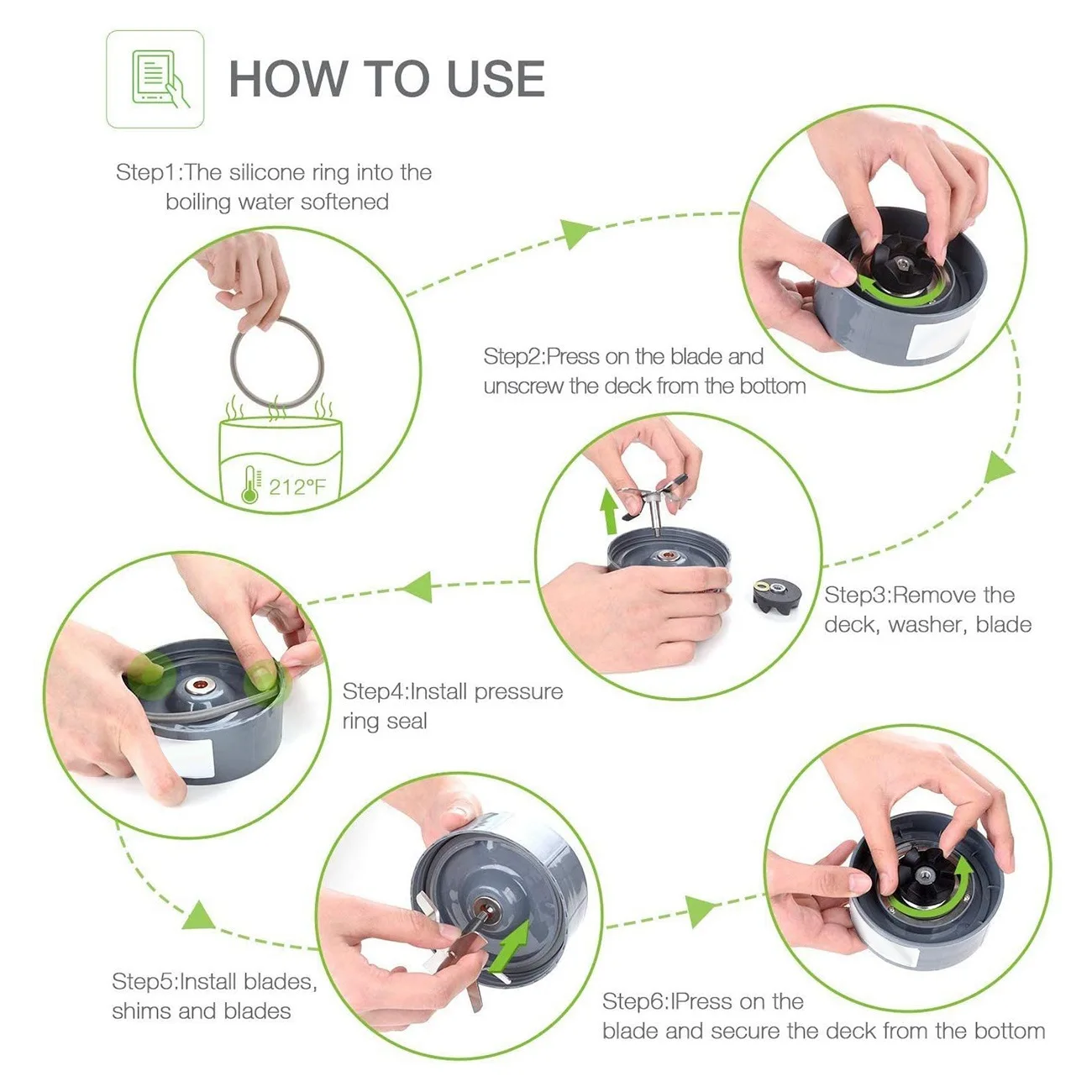 Gasket pengganti dengan bibir untuk Blender Nutribullet bagian 2 pak Blender kecepatan bagian yang kompatibel