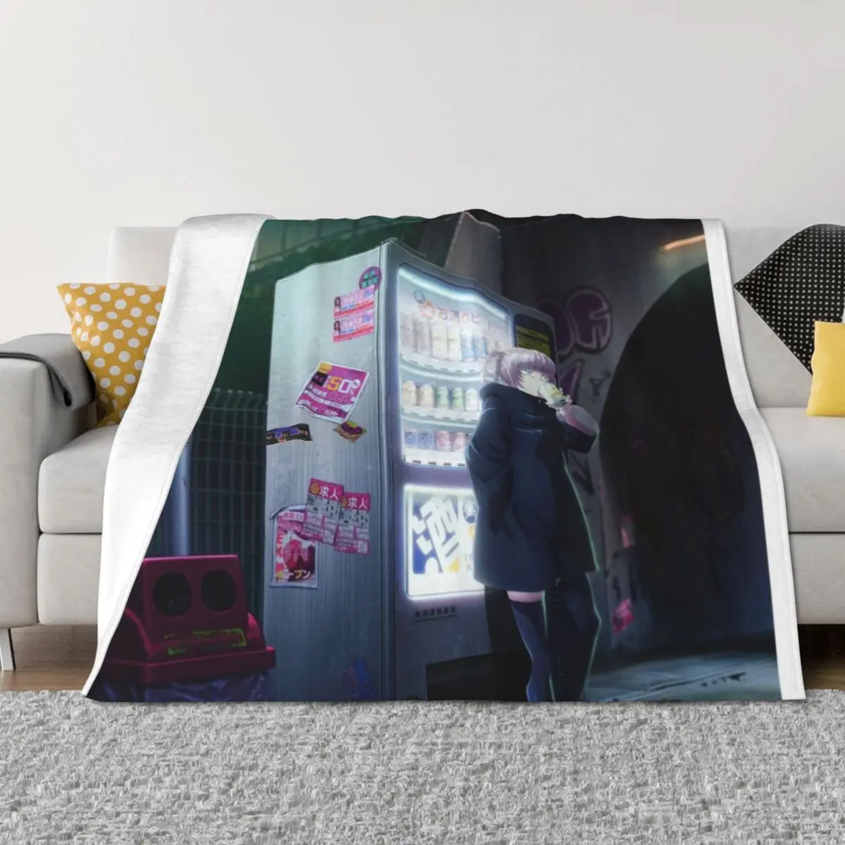 

yofukashi no uta call of the night Throw Blanket Giant Sofa Soft Beds Blankets For Baby Blankets