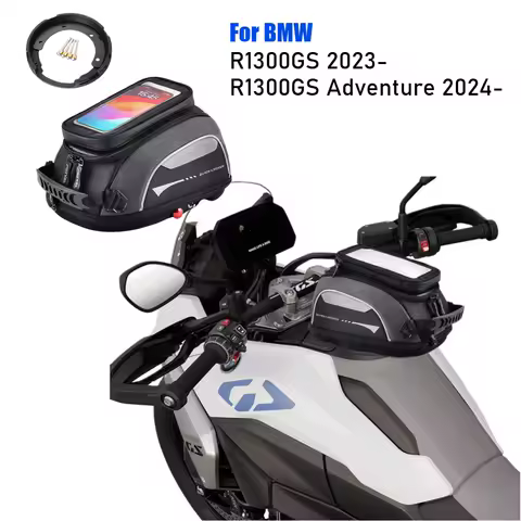 For BMW R1300GS R 1300 GS Adventure Tank Bag Luggage Backpack Racing Motorcycle Tank Front Waterproof Bag Quick Lock Flange
