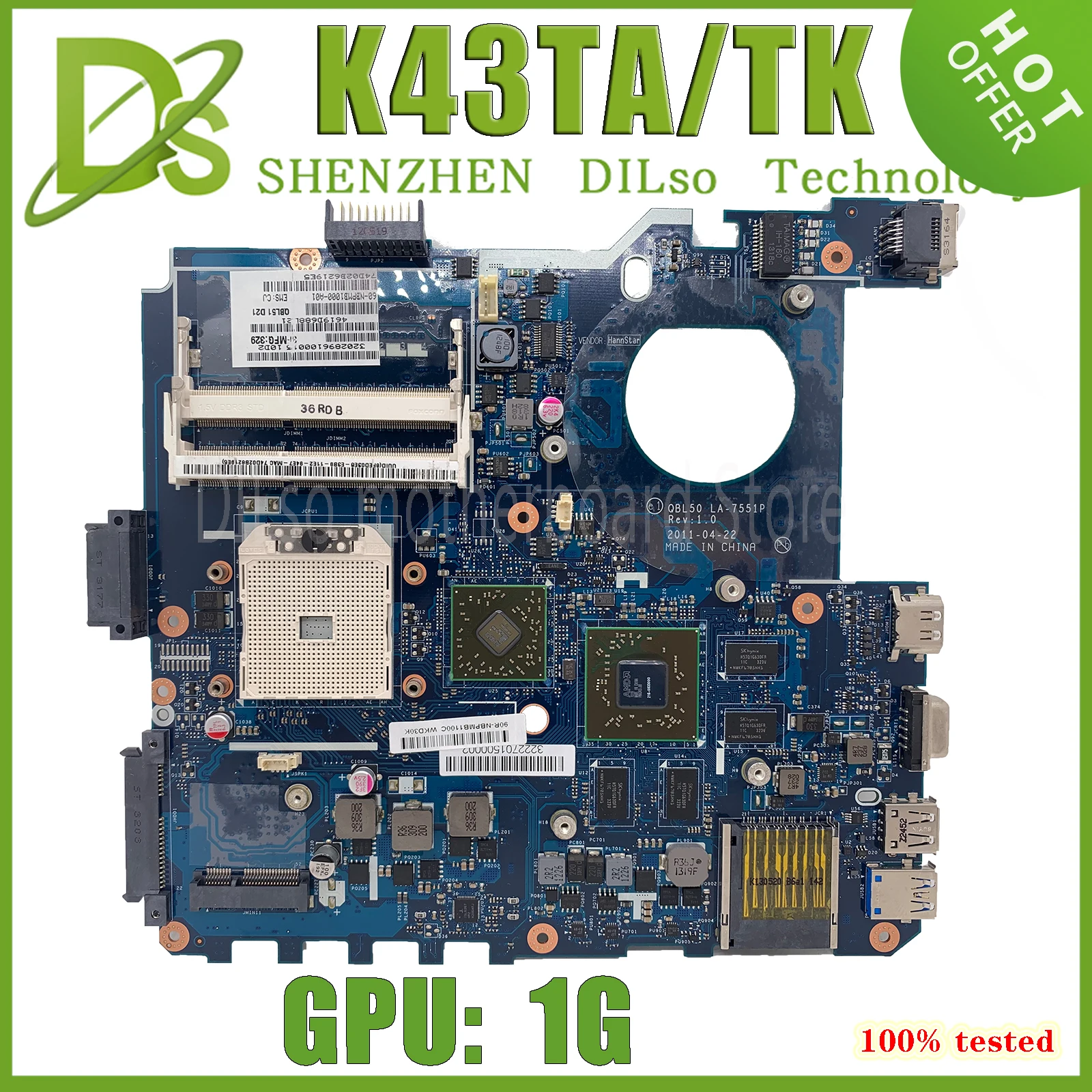 

Материнская плата KEFU QBL50 для ноутбука ASUS K43TA K43T K43TK X43T материнская плата 100% ТЕСТ ОК