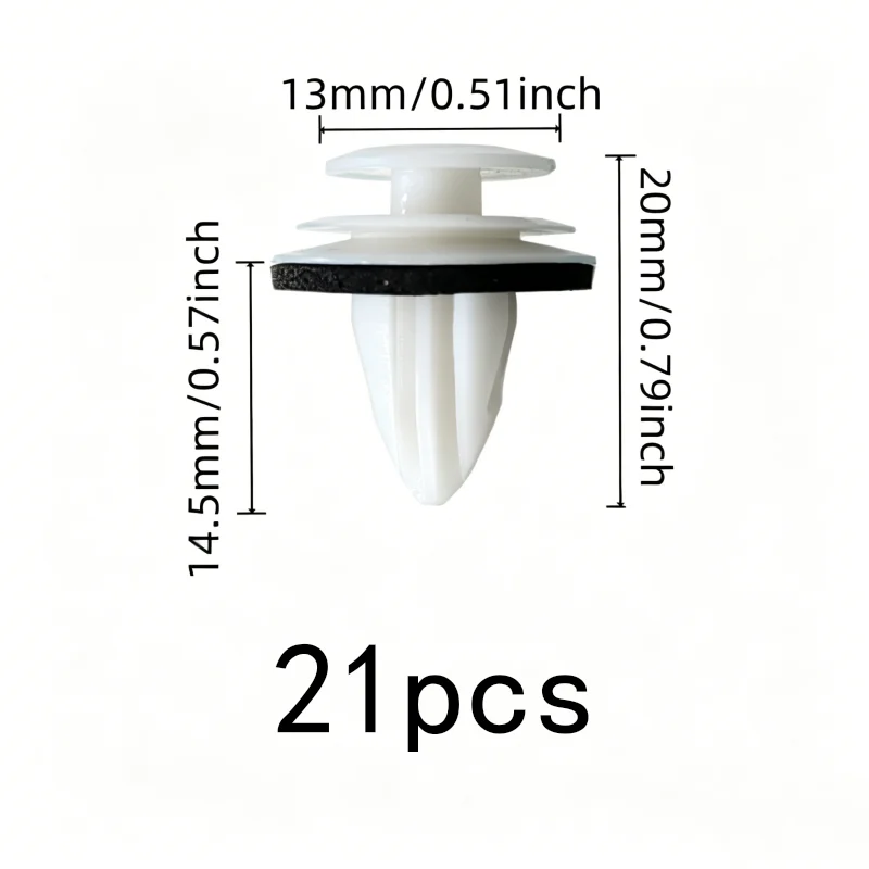 Auto Door Card Clips 21 pcs, Universal Car SUV Compatible, Firm Snap-On Fit, for Vehicle Body Assembly
