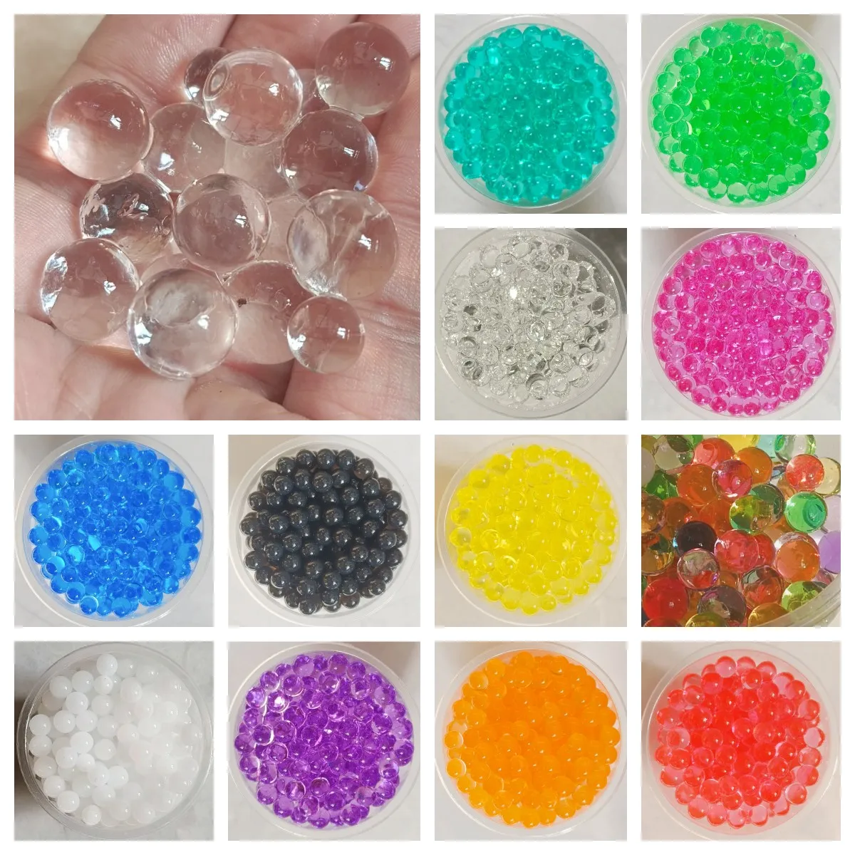 

After Soaking 30L/1014Oz orbiz Crystal Soil Hydrogel Gel Polymer Water Beads Flower/Wedding/Decoration Growing Water Balls gift