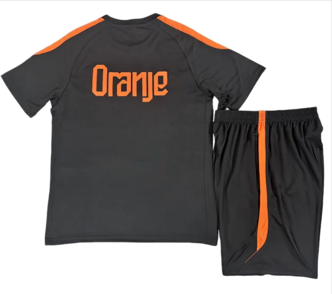 Oké, nieuw 2026 Nederland kinder- en heren tenue shirt, strijkvrij, anti-kreuk, slim-fit, wit, 2026 2027 Nederland trainingspak