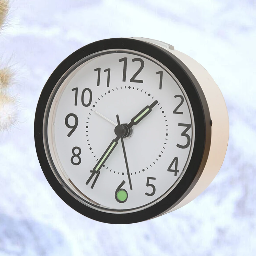 Table Alarm Clock Mute Clock Bedside Table Night Light Clock Gift Home Office Student Dormitory Living Room Decoration without B