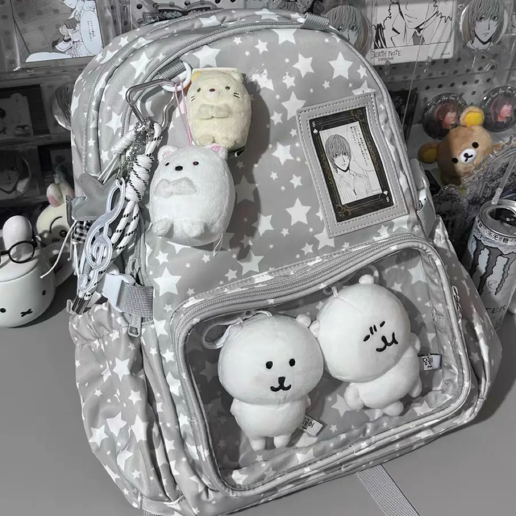 Adorable mochila con forma de , estilo sencillo, bolso de hombro unisex para estudiantes de secundaria y preparatoria...