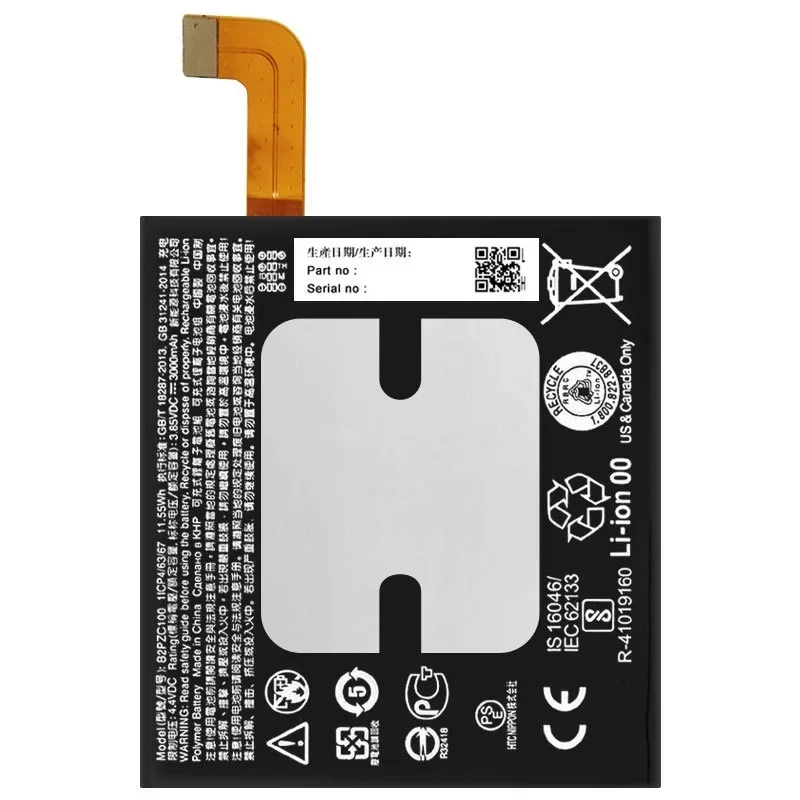 100% Original HTC 3000mAh B2PZC100 For HTC U-3U U11 Replacement Li-ion Phone Battery