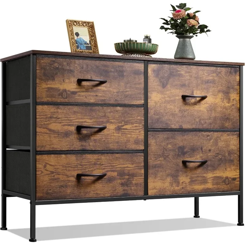 

Bedroom with Drawers, Wide Dresser Drawer Organizers, Chest of Fabric for Living Room, Closet