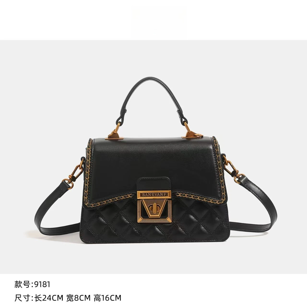 ​ กระเป๋าสะพายข้างผู้หญิงแบบควิลท์ลายล็อค รุ่นใหม่ ปี 2025 สายโซ่สไตล์วินเทจ กระเป๋าสะพายไหล่เก๋ไก๋สำหรับเดินทาง ดีไซน์หรูหราและกว้างขวาง ​