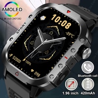 2025 New Full Touch Smart Watch Men For Android Xiaomi Blood Pressure Oxygen Sports Fitness Watch Waterproof Military SmartWatch