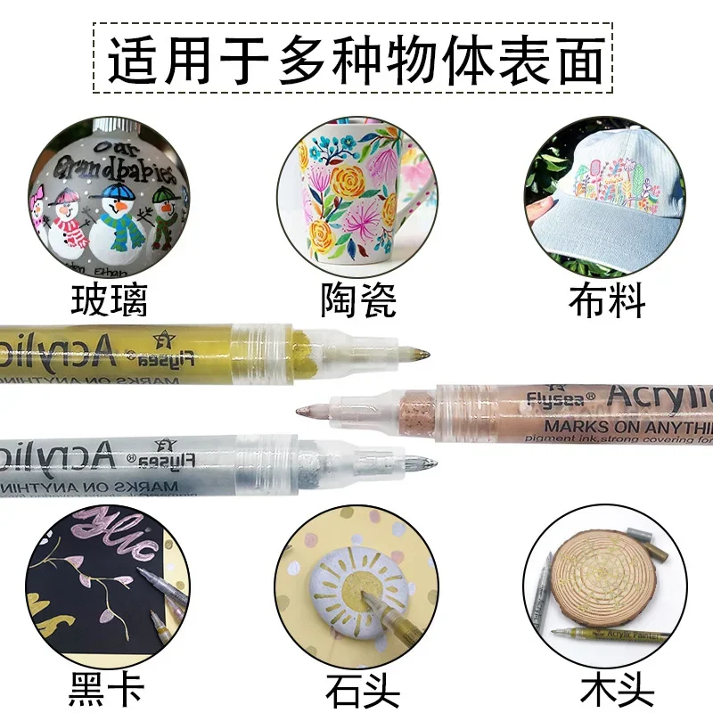 Acrylic Ink Pens Paint Markers Pen Golf Club Color Changing Pen With Strong Sunscreen Waterproof Covering Power Golf Accesoires