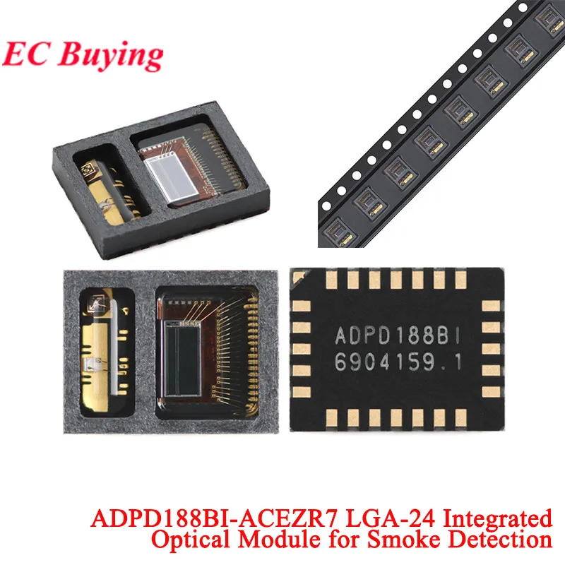 10Pcs/1pc ADPD188BI-ACEZR7 ADPD188BI ADPD188BI-ACEZ LGA-24 Integrated Optical Module for Smoke Detection