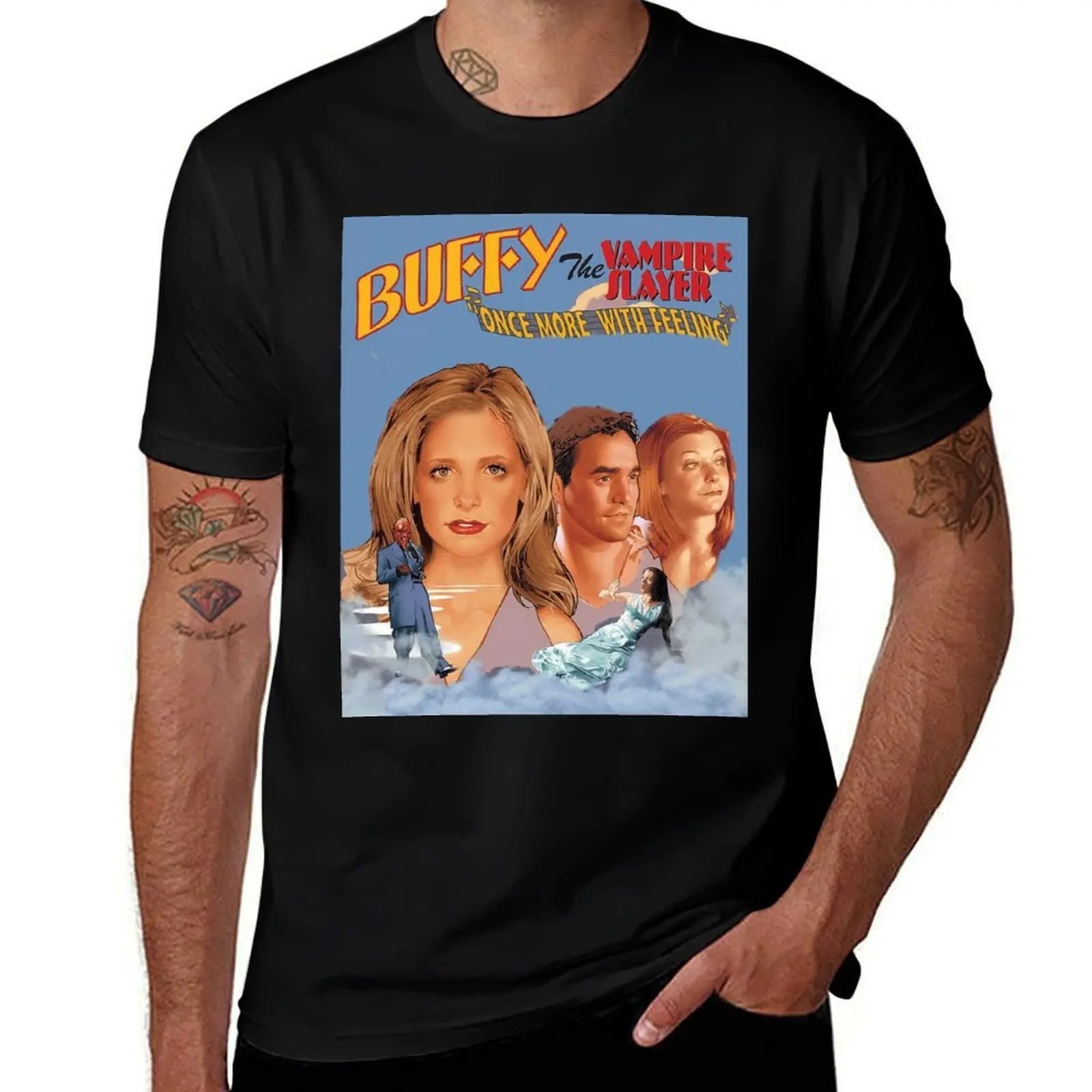 

buffy once more with feeling T-Shirt summer 2025 funny costumes sublime shirts graphic tees t shirt men 100℅ cotton