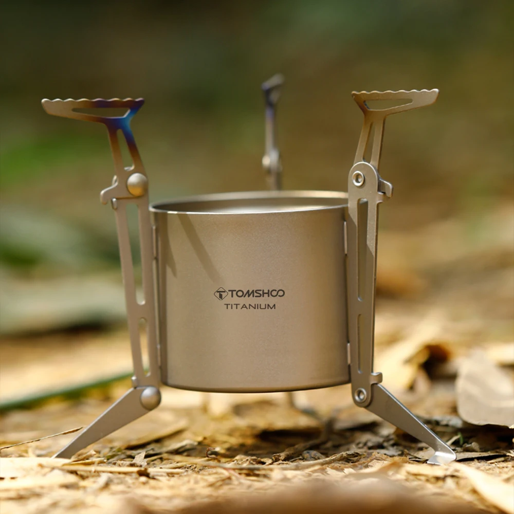 TOMSHOO Ti Alcohol Stove and L - đánh giá và giá Camping Cooking Pot With Lid