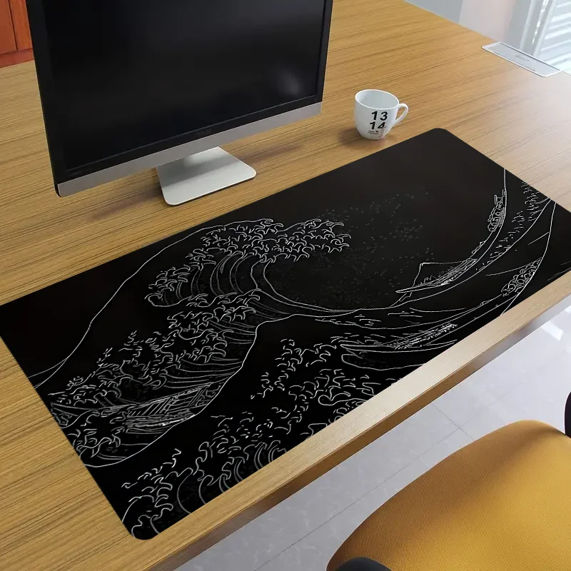 لوحة ماوس ألعاب بلاك سي، قاعدة مطاطية غير قابلة للانزلاق مقاس 2 مم، 31.49 × 11.81 بوصة، لوحة ماوس ألعاب ممتدة، مصممة لمكتب الألعاب