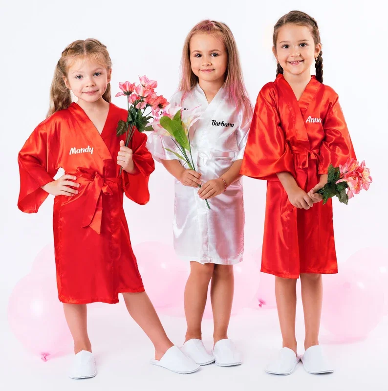 Birthday Kids Robes for Girls Kids Spa Party Robe Birthday Girl Gift Personalized Sleepover Robe Custom Wedding Bridesmaid Robes