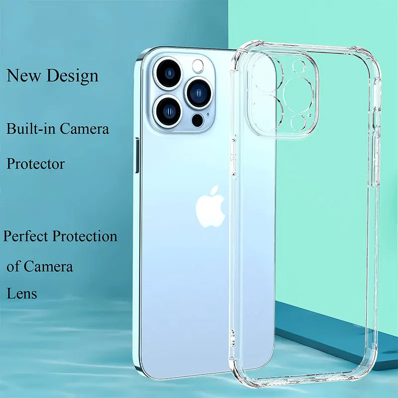 Air Bag Soft TPU Clear Case For Iphone 14 13 12 11 Pro Max 14 Plus Case For iPhone 12 13 Mini XS X XR 7 8 Shockproof Cover