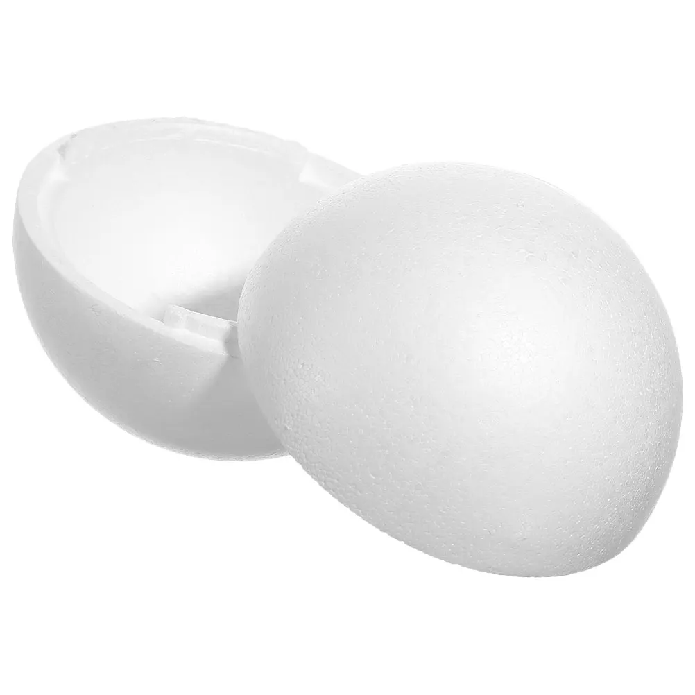 Palline cave in schiuma per artigianato Cerchi in polistirolo Forme di sfere Decorazione bianca Progetti fai da te Forniture artigianali con palline in schiuma