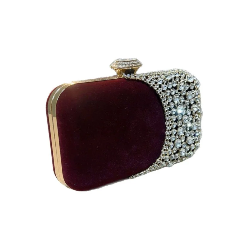 

Best - selling diamond - inlaid evening bags for women, retro banquet bags, versatile clutch bags for gowns