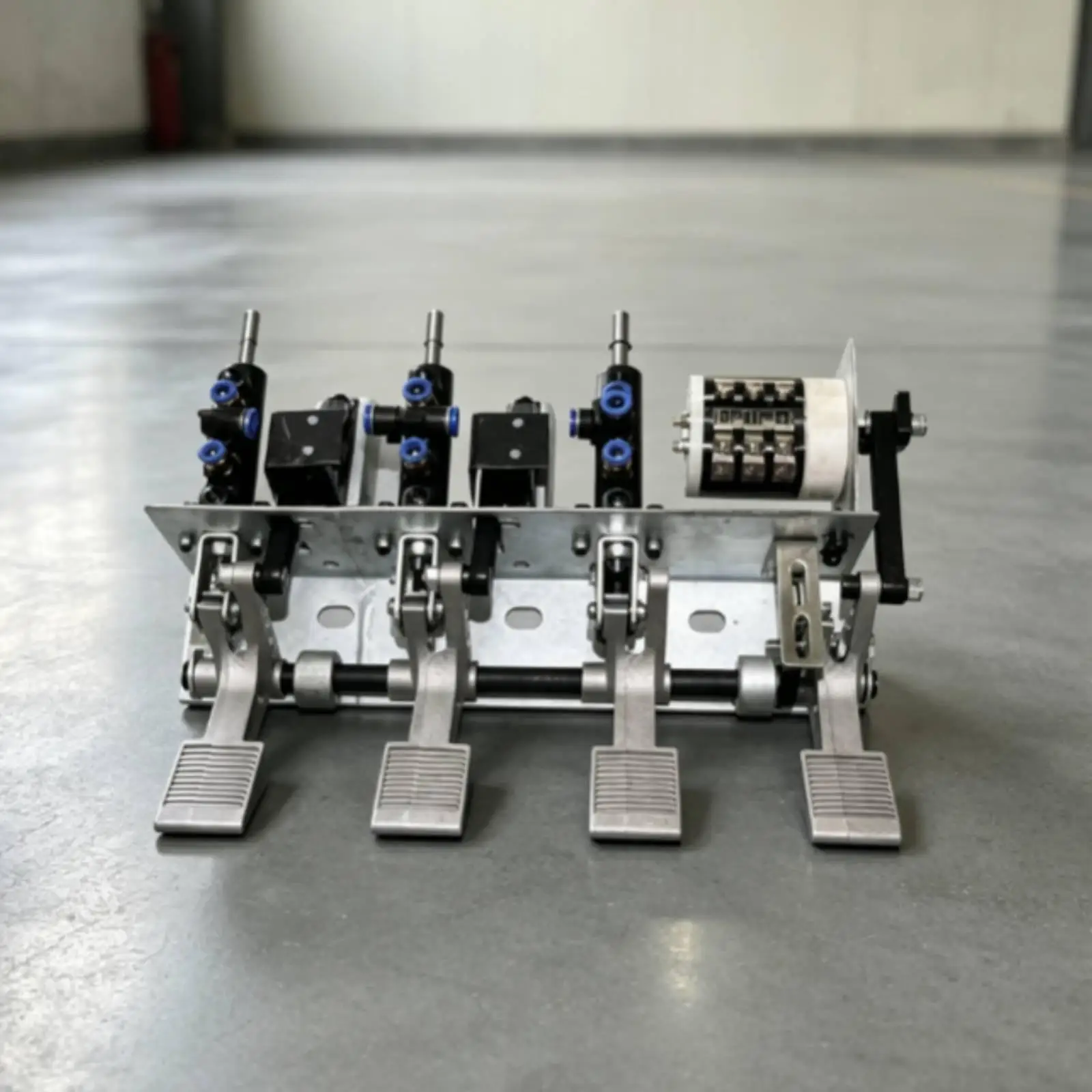 Foot Control Tire Changer Pedal Assembly Four Ribbed Pedals Steel Frame for Workshop Tire Removal Tool