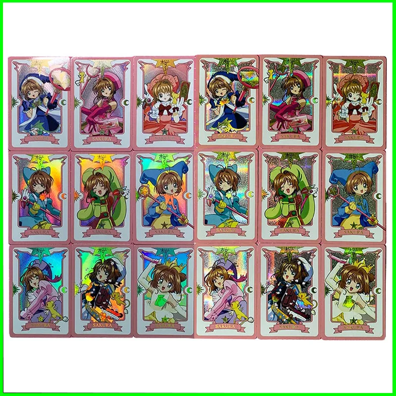 Sakura Collectible Cards Boys Games Toys Table Games Birthday Gifts DIY Anime Daki Inori Minase Kana Ueda Premium Flash Card