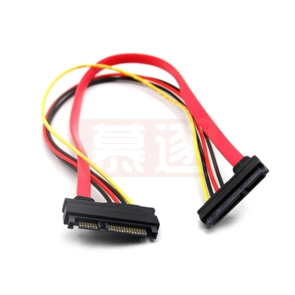 30CM 22P 7+15Pin M/F Serial ATA SATA Data Power Combo Extension Cable_KXL0818