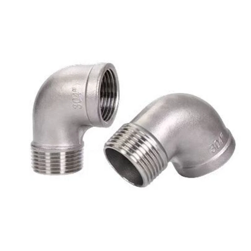 

1/8" 1/4" 3/8" 1/2" 3/4" 1" Female x Male Thread Street Elbow 90 Degree Angled SS 304 Stainless Steel Pipe Fitting Connectors