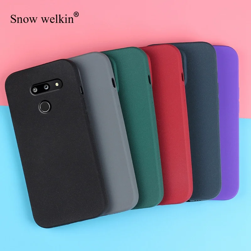 Sand Matte Soft Silicon Full Protect Shockproof Anti-Slip Case For LG G8 G8X G8S G7 G6 Velvet ThinQ Phone Case Cover